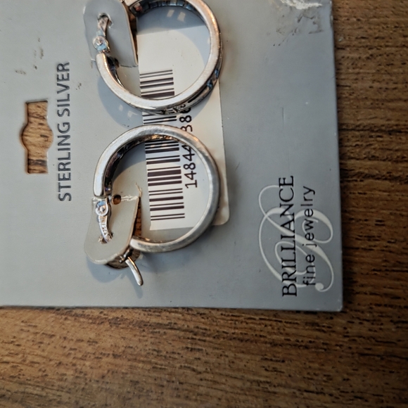 Sterling Silver Hoop Earrings - Picture 4 of 5